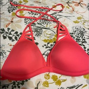 PINK bikini cutout top